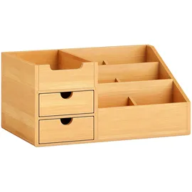 Homcom Schreibtischorganizer Aufbewahrungsbox Holz Natur 1 St.