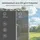 Songmics Seitenmarkise 180 x 400 cm grau Eisen