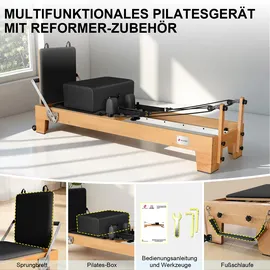 JASPORT Pilates Reformer Schwarz
