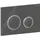 Geberit Sigma50 Betätigungsplatte rund schwarzchrom/lava