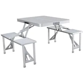 marbueno summer 10439 Folding With 2 Benches Set Tisch - Grey - 136 x 85 x 67 cm