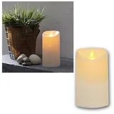 StarTrading M-Twinkle LED Stumpenkerze 15 cm gelb