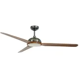 Beacon Lighting Unione 142 cm Deckenventilator dunkle akazie/gealtertes nickel