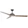 Beacon Lighting Unione 142 cm Deckenventilator dunkle akazie/gealtertes nickel
