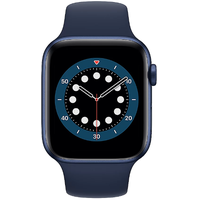 Apple Watch Series 6 GPS + Cellular 44 mm Aluminiumgehäuse blau, Sportarmband dunkelmarine