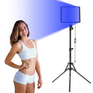 Bräunungslicht Solarium, Cozion 30W Bräunungslampen Sonnenlampe Bräunungslampe Solarium für Gesicht und Körper mit Einstellbaren Klammern und SicherheitsbrillSonnenbadmaschine für Gesicht und Körper