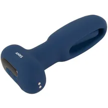 ANOS RC Flicking Tongue Analplug mit Fernbedienung 14,1 cm - Dunkelblau