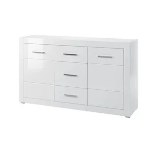 Möbel Kraft Sideboard ¦ weiß ¦ Maße (cm): B: 164 H: 97 T: 42.0
