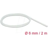 DeLock Schutzschlauch Glasfasergeflecht 2 m x 6 mm Weiss