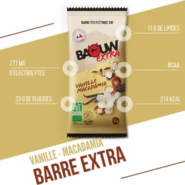 baouw Energieriegel Vanille-Macadamia Riegel 50 g