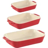 Staub Ofenformenset 3-tlg. rechteckig 0 x 0 cm Rot
