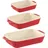 Staub Ofenformenset 3-tlg. rechteckig 0 x 0 cm Rot