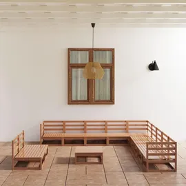 vidaXL Garten-Lounge-Set Honigbraun Massivholz Kiefer