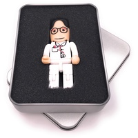 Onwomania Krankenpfleger Arzt USB Stick in Alu Geschenkbox 32 GB USB 3.0