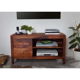 Massivmoebel24 Brooklyn 15 Lowboard 110x40x60 cm Braun Holz, Massivholz