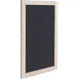 Mendler 2er-Set Wandtafel HWC-C18, Kreidetafel Schreibtafel Schiefertafel Dekotafel Notiztafel ~ 60x40cm