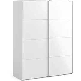 VCM Veto Büroschrank 201 x 150 x 61 cm weiß hochglanz