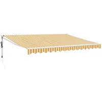 VidaXL Markise 300 x 400 cm gelb, weiß