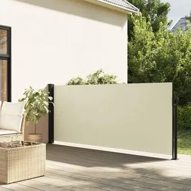 furnicato Seitenmarkise 140 x 300 cm Creme Polyester