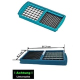 Genius Gemüseschneider Genius Ersatzteil Messereinsatz 6x6mm + 12x12mm für Nicer Dicer grün