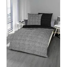 KAEPPEL Eternity Combo Mako-Satin schwarz 155 x 220 cm + 80 x 80 cm