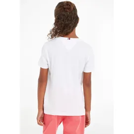Tommy Hilfiger T-Shirt Essential Tee Rundhalsausschnitt, Weiß (White), 6 Jahre