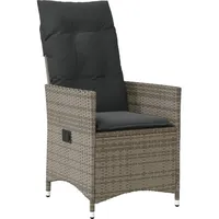vidaXL Gartensessel 59 x 59 x 92 cm grau