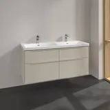 Villeroy & Boch Subway 3.0 Waschtischunterschrank 127,2 cm, 4 Auszüge, ohne LED-Beleuchtung, für Doppel-Waschtisch, Badmöbel,