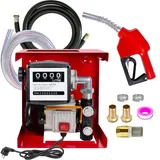 Dieselpumpen Heizölpumpe Biodiesel elektrische Kraftstoffpumpe Ölpumpe Fasspumpe Dieselpumpe Umfüllpumpe Selbsansaugend 230V mit Automatik Zapfpistole Zubehör mit Zähler Set EXELENZ-2-230V