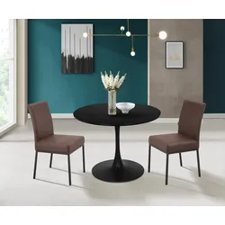 Esstisch »Jahwe, TOPSELLER!«, (1 St runder, moderner Esstisch!), mit Gestell aus Metall, Küchentisch, Tisch, schwarz, , 41618424-0 B/H/T: 100 cm x 75 cm x 100 cm
