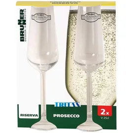 Brunner Riserva Sektglas 0,25 l 2er Set