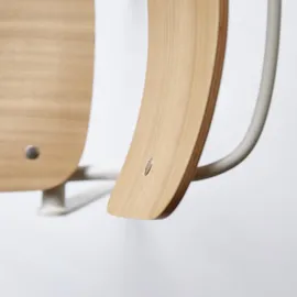 Tikamoon Esszimmerstuhl Mio Metall/Eschenholz weiß/beige