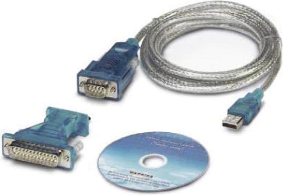 Phoenix Contact RS232/USB adaptor and D-sub 9-25 adaptor, Netzwerkadapter
