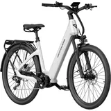 vanpowers Urban Glide Ultra E-Bike Perlweiß Größe S Tiefeinsteiger, 110 km Reichweite & 25 km/h