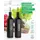 Öl und Essig Spender Set 500 ml Edelstahl Schwarz