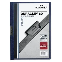 25 DURABLE Klemmhefter DURACLIP  nachtblau