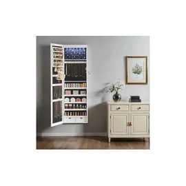 Möbel Kraft Wandspiegel ¦ weiß ¦ Glas,Holzwerkstoff ¦ Maße (cm): B: 36,7 H: 120