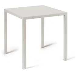 Kleiner Beistelltisch Quatris 60x60x75 cm perlweiß