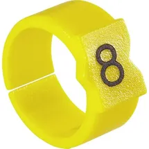 TE Connectivity STD12Y-7 Kennzeichnungsclip Aufdruck 7 Außendurchmesser-Bereich 4.50 bis 6mm 176804