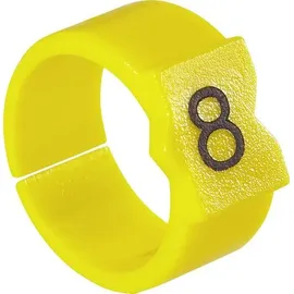 TE Connectivity STD12Y-7 Kennzeichnungsclip Aufdruck 7 Außendurchmesser-Bereich 4.50 bis 6mm 176804