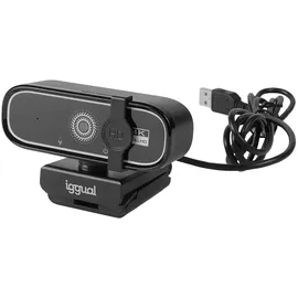 IGGUAL Professionelle Webcam WC3840 Business Pro View – 4K UHD-Bild und klarer Audio für Videoanrufe, Autofokus, Stromversorgung über USB, unterstützt jedes Betriebssystem