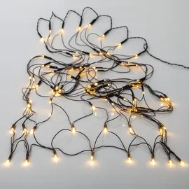 Lumineo LED Buxusnet, 84 LED 50 cm warm weiß - Schwarz