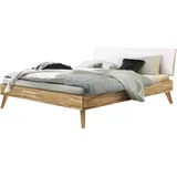Hasena Massivholzbett Pesaro 160 x 200 cm Holz Braun Kernbuche