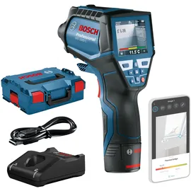 Bosch Professional GIS 1000 C (1x Akku 12V + Ladegerät, mit App-Funktion, Temperaturbereich: –40 °C bis 1000 °C, L-BOXX)