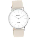 Oozoo Damen Armbanduhr Vintage Series Analog Leder beige D2UOC20250 - beige