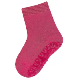 Sterntaler Fli Fli SOFT uni - Mädchen Fliesen Flitzer einfarbig - warme Stoppersocken Baby mit Innenfrottee - elastische Baby und Kinder Strümpfe mit Anti-Rutsch-Sohle, magenta, Größe 24 - 24
