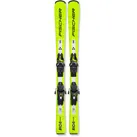 Fischer RC4 Race Jr. + FJ 4 GW CA Carving Ski Kinder in gelb, Größe 90 - gelb