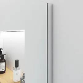 Home Deluxe Duschabtrennung Alu, Glas, Metall, 130x200 cm, Badezimmer, Baden - Duschen, Duschtrennwände