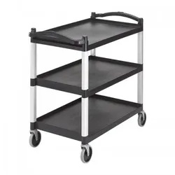 Cambro großer Servierwagen mit 3 Ablagen. Vielseitig und langlebig. Material: Polypropylen,