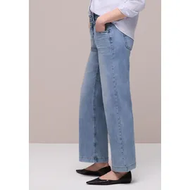 STREET ONE High Waist Wide Leg Jeans im Loose Fit Light Blue wash 28 - 28W / 26L